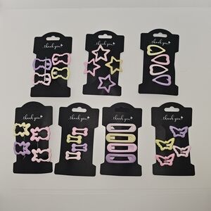 Colorful Kids Hair Clip Set Of Four - Select Style